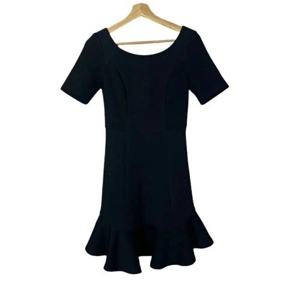 Anthropologie HD in Paris Black Marcelline Flounce Sheath Mini Dress 2 - Picture 2 of 7